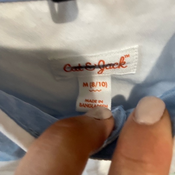 Cat & Jack Boy’s Striped Long Sleeve Button Up Shirt EUC - Picture 11 of 15